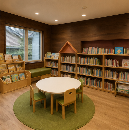 永山児童図書館の館内のようす