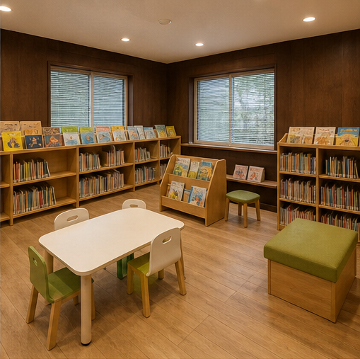 永山児童図書館の館内のようす