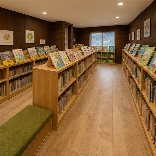 永山児童図書館の館内のようす