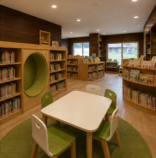 永山児童図書館の館内のようす