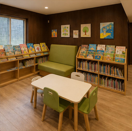 永山児童図書館の館内のようす